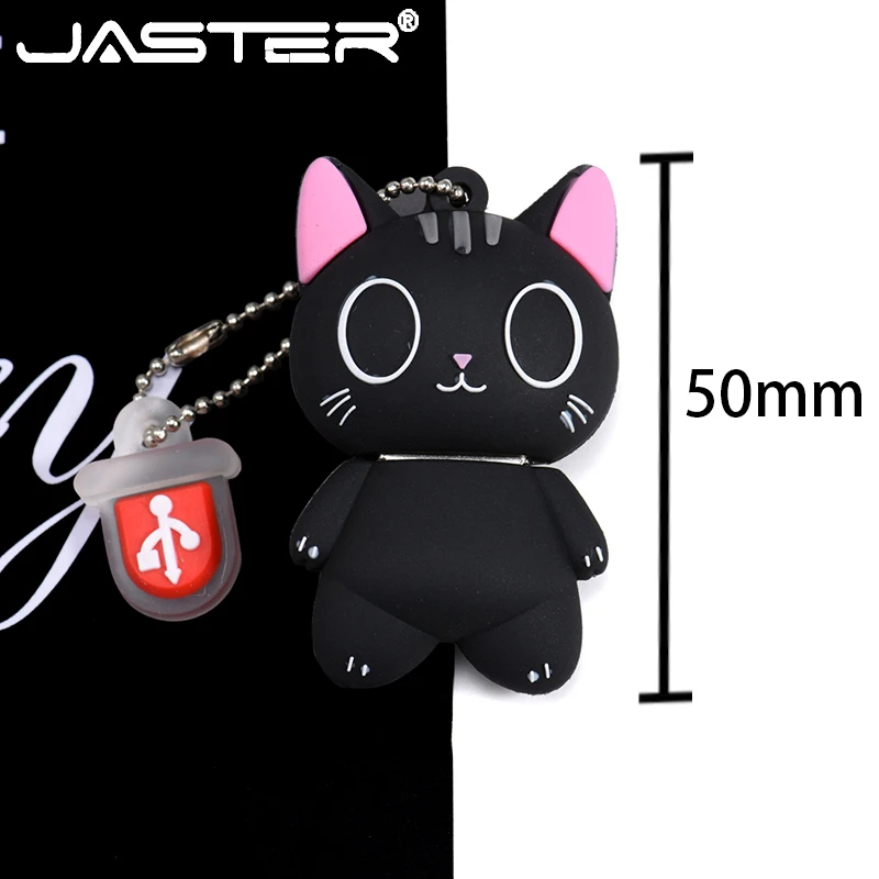 JASTER usb флеш-накопитель с мультяшным котом, usb флеш-накопитель et 4 ГБ 8 ГБ 16 ГБ 32 ГБ 64 ГБ 128 ГБ, USB 2,0, флеш-накопитель, usb карта памяти, u-диск