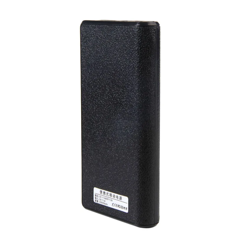 1 PC Dual USB Power Bank 6x 18650 External Backup Battery Charger Box Case For Phone