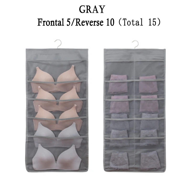 Double Sided Wall Door Closet Hanging Storage Bag Organizer Pouch Oxford Cloth Hanging Bag PAK55