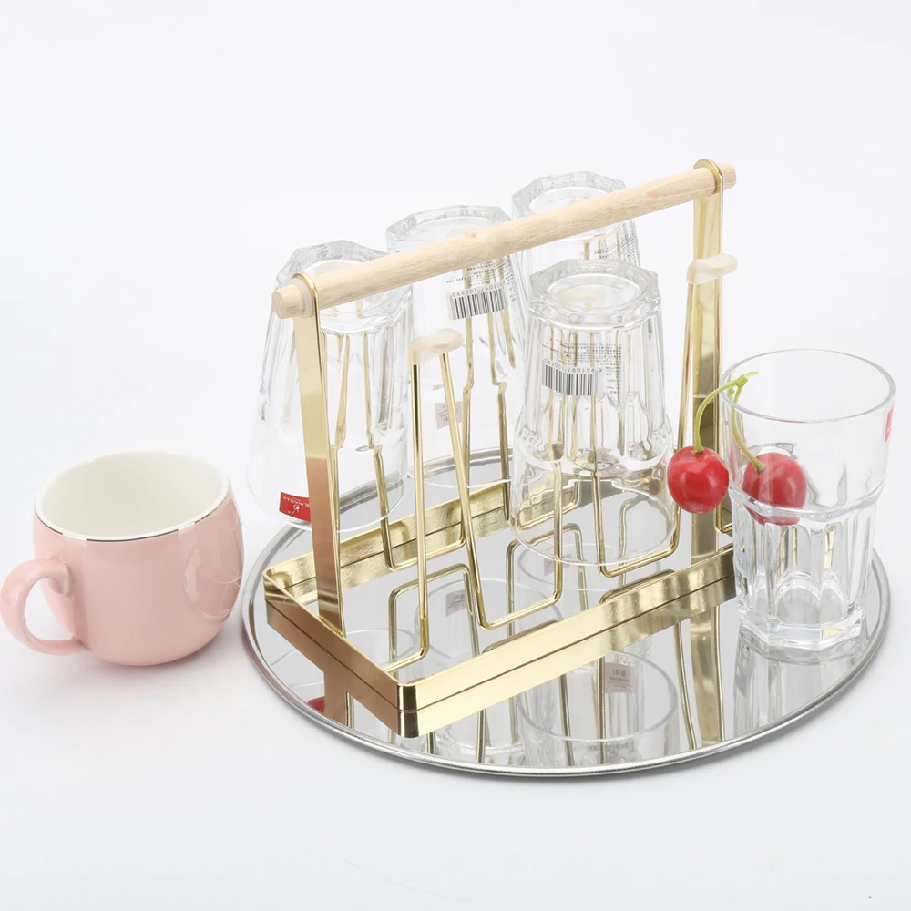 Household Life Supplies Wrought Iron Japanese Cup Holder Cup Holder Upside Down Drain Cup Shelf Cup Storage Rack