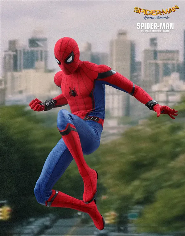 29,5 см Человек-паук: возвращение домой Фигурки игрушки 1/6 Marvel супер герой настоящая одежда модель человека-паука украшения