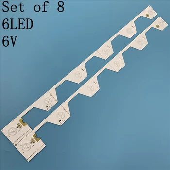 

LED Backlight strip 6 lamp For TCL U50S6806S L50E5800A LVU500NDEL SW-4C-LB5006-YH2 4C-LB5006-HR2 LB5005 TMT_50E5800_8X6_3030C