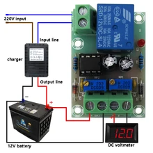 Intelligent Charger Power Control Panel Automatic Charging Power 12V Battery Charging Control Board For Diy Kit