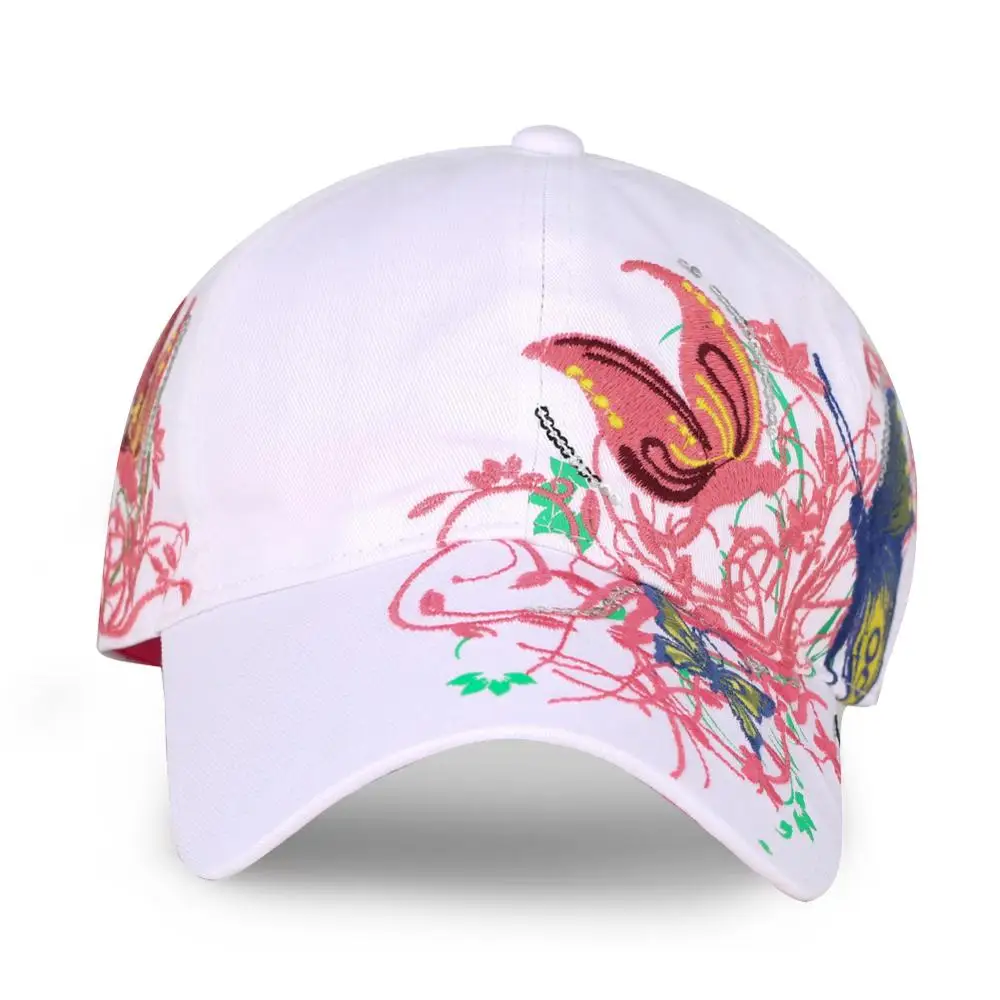Snapback мужская шапка с вышивкой бабочки женская цветочная бейсбольная хип-хоп черные кепки облегающая Кепка Дальнобойщик детская зимняя шапка