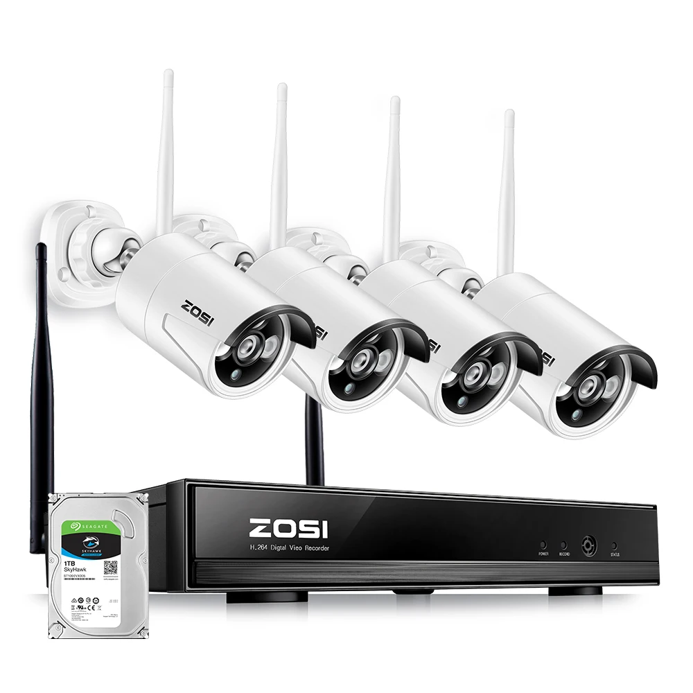 2 TELECAMERE WI-FI IP DA 1MP KIT VIDEOSORVEGLIANZA WI-FI PLUG & PLAY CON NVR 4CH 2 TELECAMERE WI-FI IP DA 1MP KIT VIDEOSORVEGLIANZA WI-FI PLUG & PLAY CON NVR 4CH