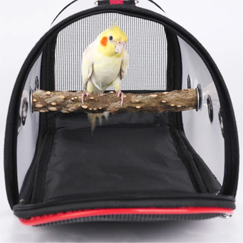 Bird Transport Cage Outdoor Travel Carrier Breathable Space Parrot Go Out Backpack Multi-functional Bird Carrier with Perch