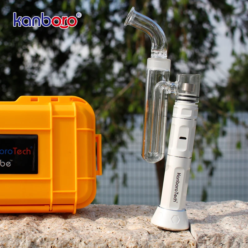 Kanboro eCube Enail концентрат воска масло Vape электронные сигареты со стеклянной водопроводной трубой Dab Rig E сухие ногти травы испаритель комплект