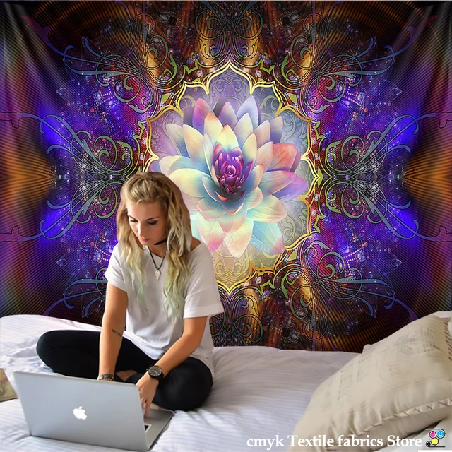 Colourful Indian Mandala Wall Hanging Tapestry