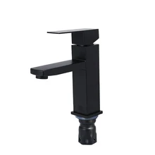Single Handle Kitchen Bathroom Basin Faucet Black Baking Stainless Steel Brass Sink Mixer Tap Hot & Cold Home Sink Water Tap