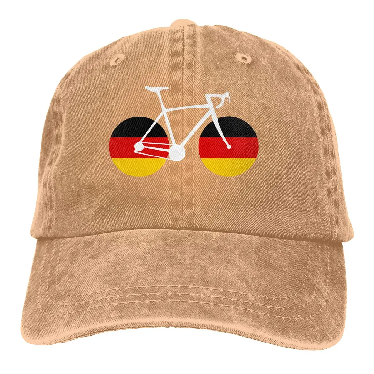 Мужская или женская Регулируемая ВИНТАЖНАЯ ДЖИНСОВАЯ бейсболка s велосипедная немецкая бейсболка с флагом