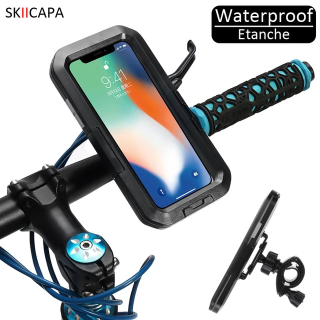 Wasserdichte Motorrad Fahrrad Telefon Halter für iphone 12 mini 13 Pro max  Mobile Unterstützung Bike Lenker Halter für iphone 11 pro - AliExpress