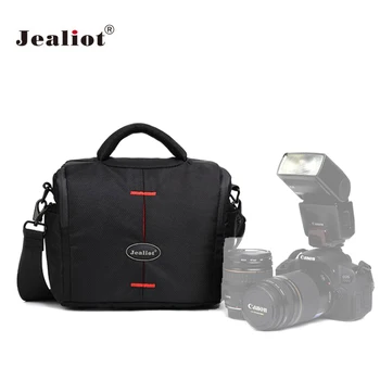 

Jealiot Small Dslr Camera Bag Lens Case Cover with Rain Cover Shoulder Strap Partition for Panasonic Canon Sony A6000 for Nikon