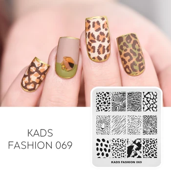 

AriesLibra Nail Stamping Plate Leopard Print Tiger Print Zebra Print Templates for Nails Polish Image Stencil Plate Nail Tool