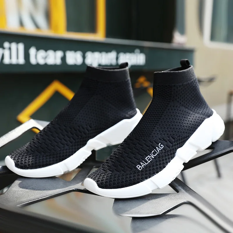 

806 Spring And Summer New Style Trendy Shoes Breathable Fly Line Hight-top wa zi xie Air Cushion Shoes