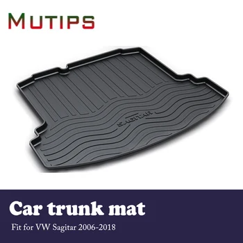 

Mutips 1Set Car Cargo rear trunk mat For VW Sagitar 2006 2007 2008 2009 2010 2011 2012 2013 2014 2015 2016 2017 2018 Accessories