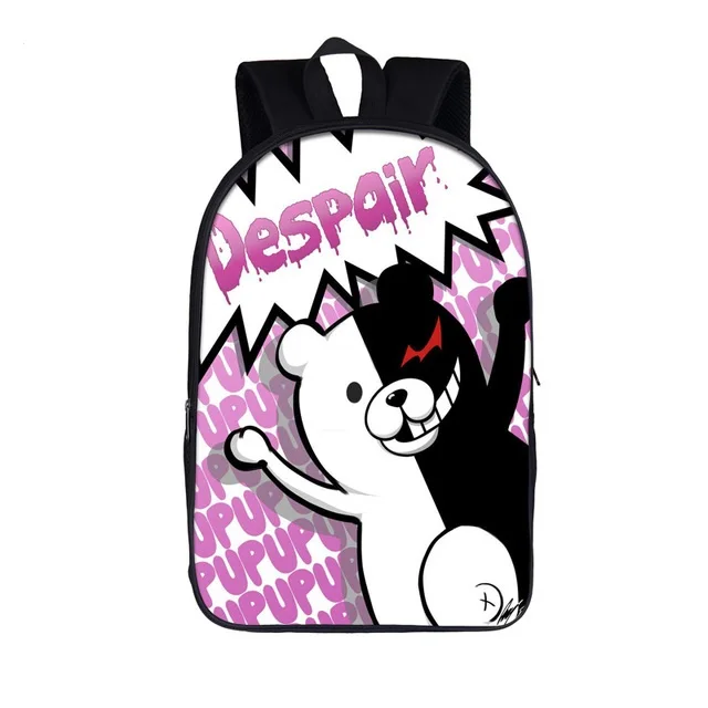 Аниме Danganronpa рюкзак для подростков мальчиков и девочек Dangan Ronpa детские школьные сумки Monokuma рюкзак для детей студенческие сумки для книг подарок