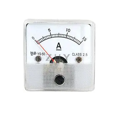 

DC 0-15A Current Panel Meter Square Type Ammeter Gauge