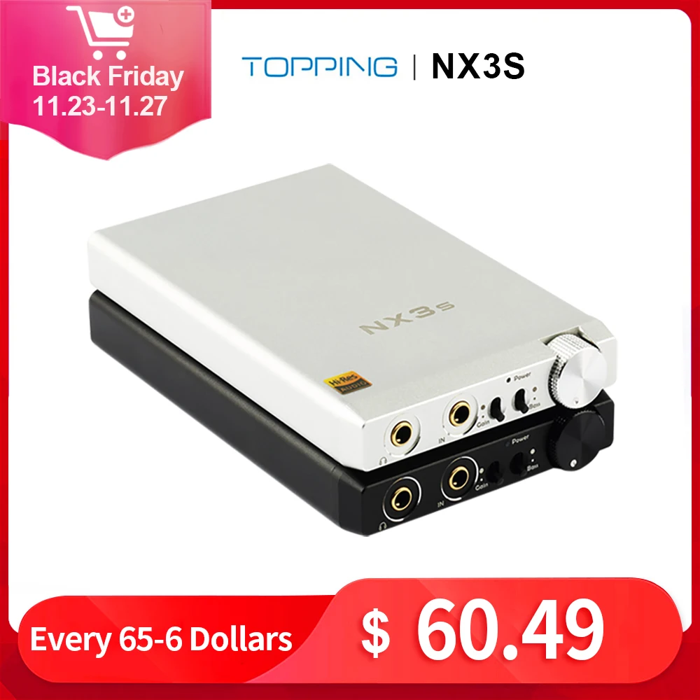 TOPPING NX3s Portable Headphone Amplifier Audio