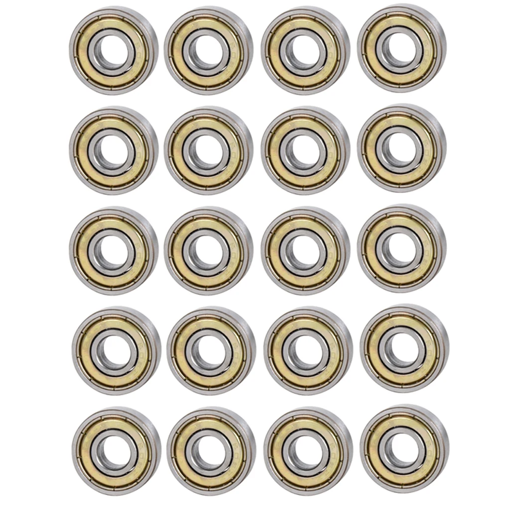 

20pcs Premium Inline Skate Bearings Roller Skate Bearings Replacement for Skateboard Longboard Accessories