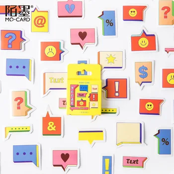 

46 pcs/box Colorful dialog series Decorative Stationery Cartoon Stickers Scrapbooking DIY Diary Album Stick Lable