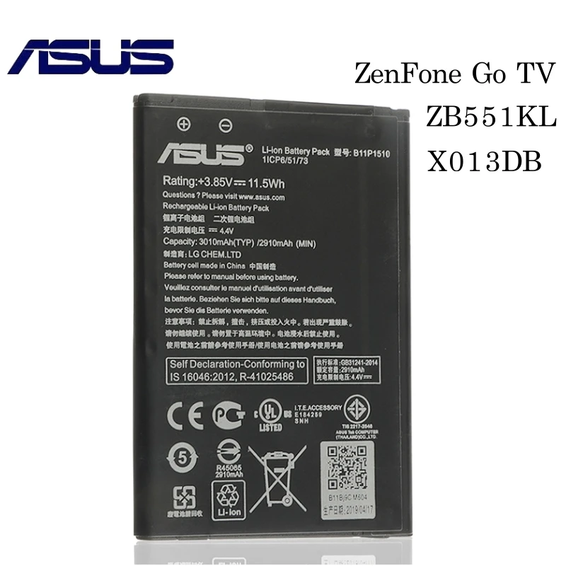 Original Asus B11p1510 Zb551kl Phone Battery For Asus Zenfone Go Tv Zb551kl X013db 3010mah B11p1510 Mobile Phone Batteries Aliexpress