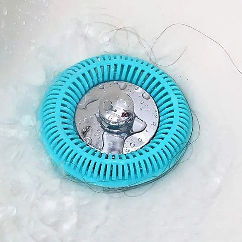 Ring Wraps Around Your Drains To Instantly Catch Every Hair Bathroom Drain Strainer Hair Catcher PI669