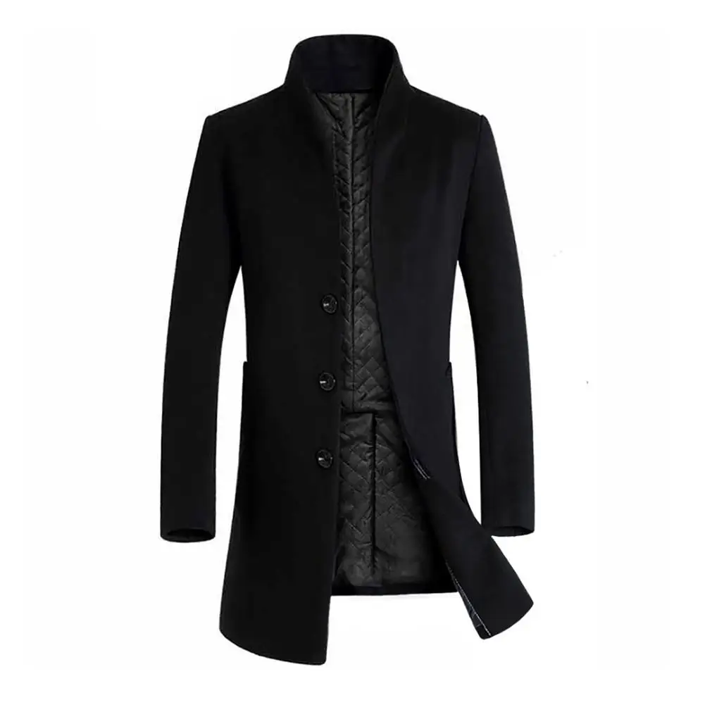 Thickened Men Coats Jackets Winter Warm Solid Color Woolen Trench Blends Slim Long Coat Outwear Overcoat mens Coats and Jacket Thickened Men Coats Jackets Winter Warm Solid Color Woolen Trench Blends Slim Long Coat Outwear Overcoat mens Coats and Jacket