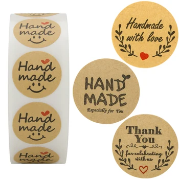 

Thank You for Celebrating wih Us Stickers Handmade with love Sticker Especially for You Sitkcer for Gift Packing Bakery Decor