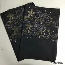 ASO OKE повязка на голову с бисером черная кружевная ткань tissu dentelle strass perle auto gele головной убор кружева тримминги для шитья 2 шт