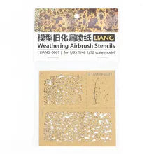 

DIY Spray Paper Weathering Airbrush Stencils Tools for 1/35 1/48 1/72 Scale Model Making Modification Kit