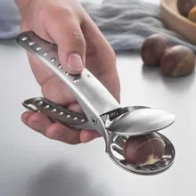 Strona główna gadżety kuchenne owoce narzędzia warzywne kasztan klip dziadek do orzechów otwieracz Sheller orzech szczypce Metal Cutter krajarka do warzyw