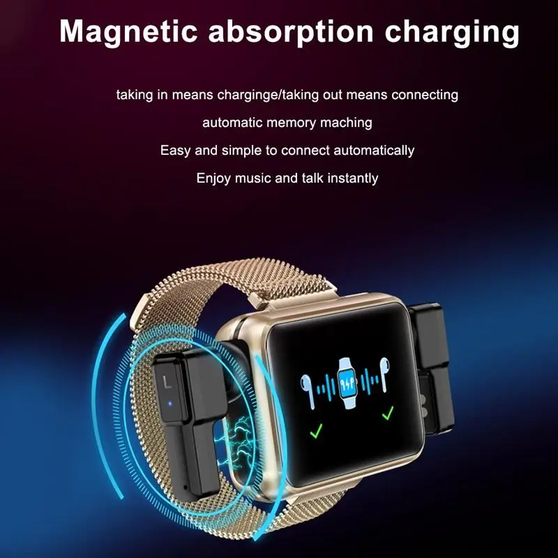 T91 TWS Smart watch headset 2-in-1 Bluetooth