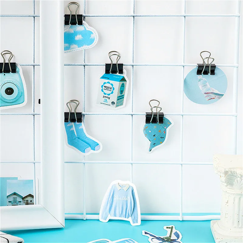 Декоративная бумажная лента голубого цвета 45 шт./лот набор красочных японских