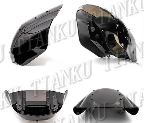 Копченый четверти фар обтекаемая Ветрозащита для Sportster XL883 XL 1200 Dyna модели