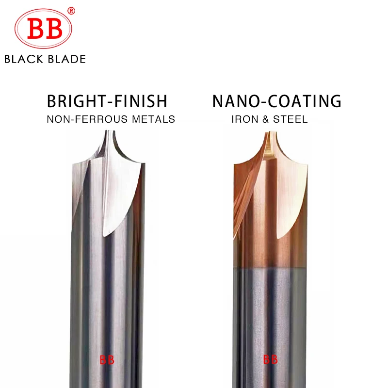 2.5 Length TiCN Coated .28 Cut Dia. Bassett HPEM-3 Carbide High-Performance End Mill .02 Radius Corner End .81 Cut Length 30 Degree Helix 2.5 Length TiCN Coated .28 Cut Dia. Bassett HPEM-3 Carbide High-Performance End Mill .02 Radius Corner End .81 Cut Length 30 Degree Helix
