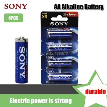 

4PCS 100% Original Sony 1.5V AA Alkaline Battery LR6 LR03 For Electric toothbrush Toy Flashlight Mouse clock Dry Primary Battery