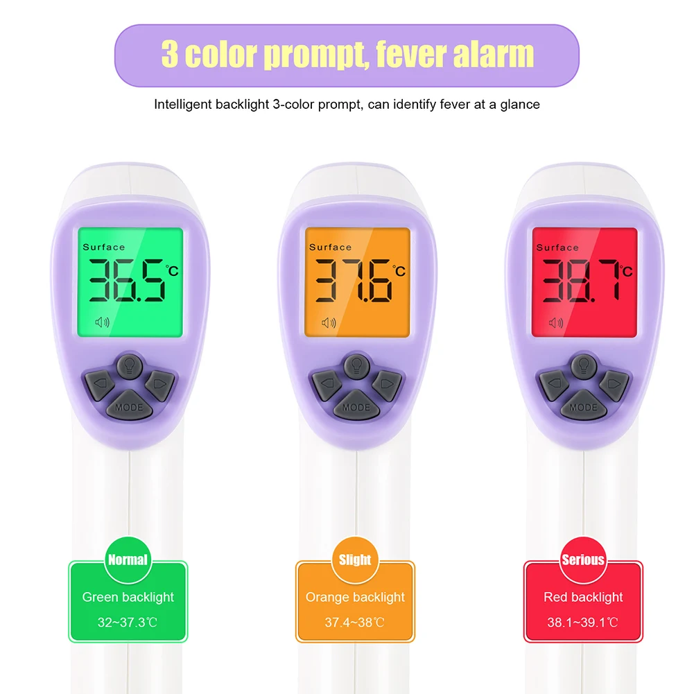

High Quality Infrared Forehead Thermometer Digital Non-contact Thermometers Temperature Meter for Kid Adult New