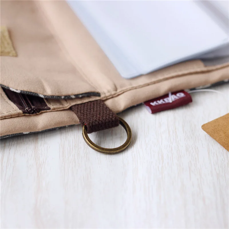 Handmade Three-Fold Fabric Wallet - Multi-Function Zipper Purse for Teens and Adults