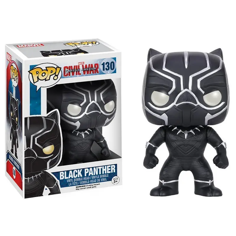 FUNKO POP аниме Marvel Черная пантера виниловая кукла Фигурки Коллекция игрушечные фигурки героев подарки для детей-поклонников