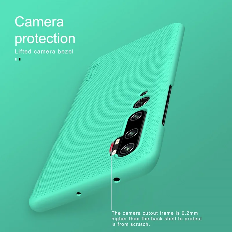 Для xiaomi mi note 10 чехол NILLKIN матовый PC Матовая жесткая задняя крышка Подарочный