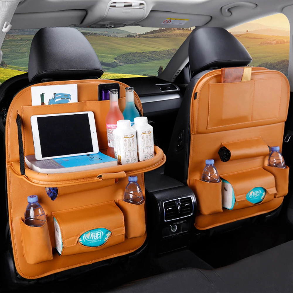 Auto Auto Rücksitz Tablett Auto Rücksitz Organizer Mit Klapptisch Für  Lebensmittel Laptop Faltbare Tisch Tablett Reise Lagerung Tasche Von 4,08 €