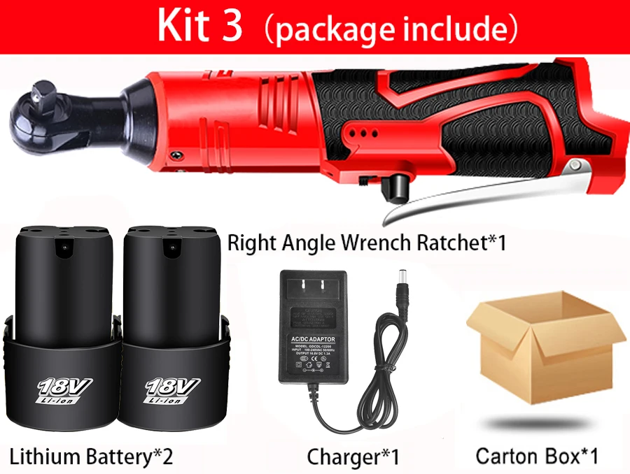 18 V/12 V электрический набор гаечных ключей 3/8 беспроводной ключ с храповым механизмом Перезаряжаемые строительные леса 60NM крутящий момент