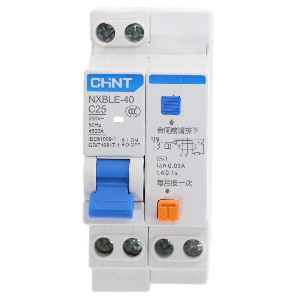 CHNT DZ267LE 32 1P + N DPNL 10A 16A 20A 25A 32A автоматический выключатель остаточного тока|residual