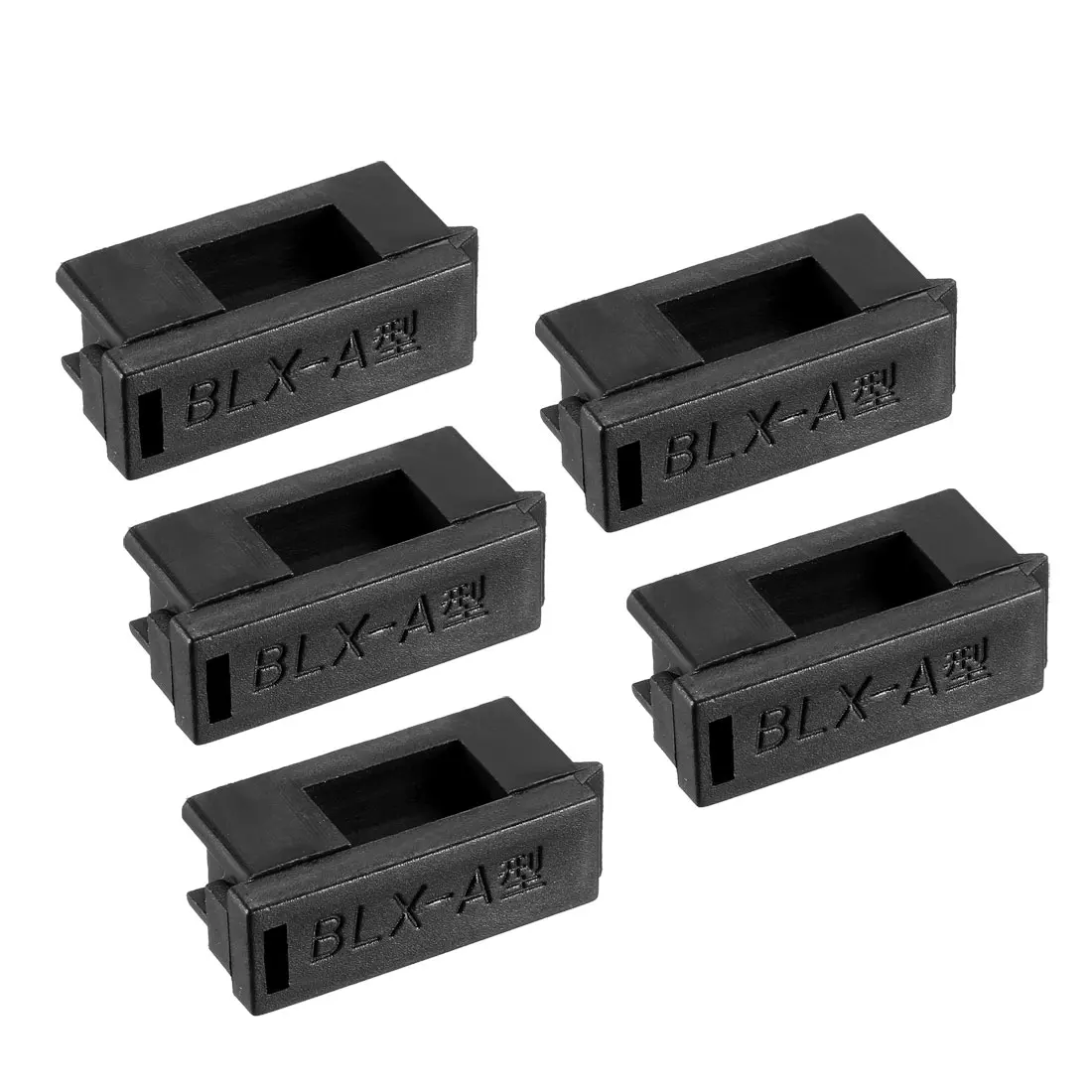 

uxcell 50Pcs Dual Terminals 5x20mm Fuse PCB Panel Mount Holder Case Black