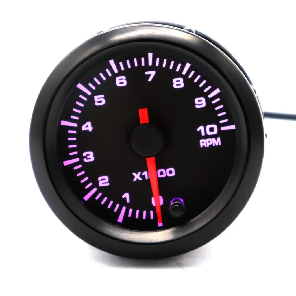 Universal Car 2 Inch 52mm Tachometer Tach RPM Gauge 7 Color LED Display