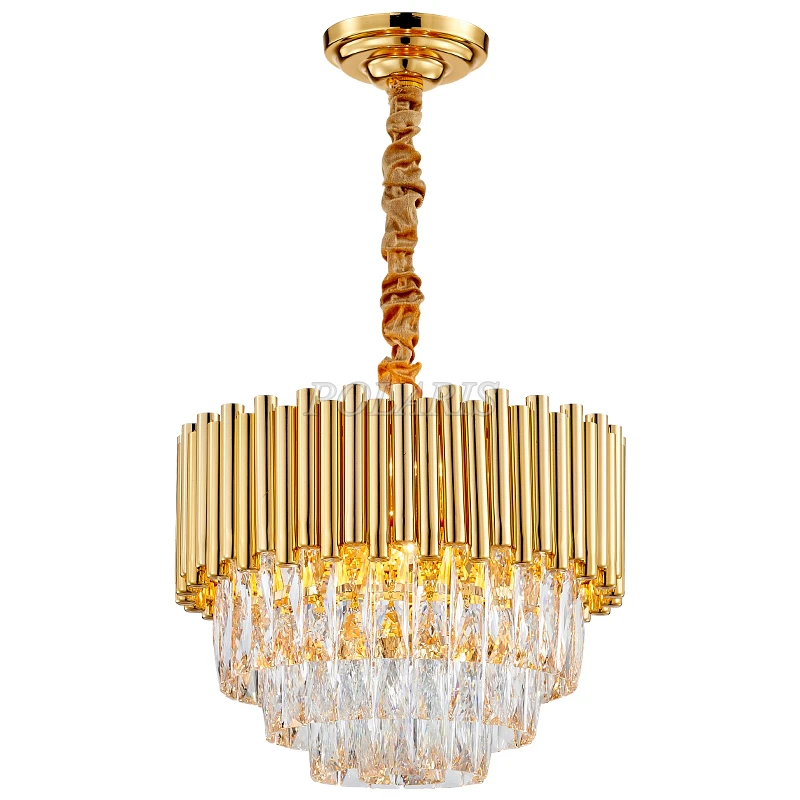 Modern Contemporary Crystal Chandelier Light LED Cristal Chandeliers Hanging Lamp Home Hotel Living Room Lighting Fixture