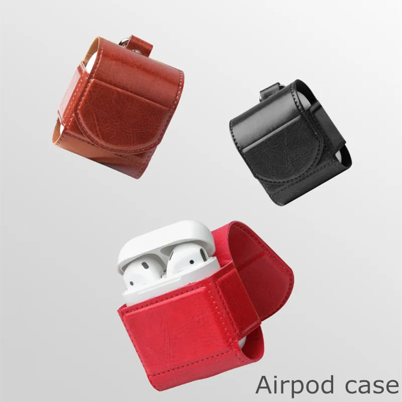 Чехол для наушников для Airpods Кожаный чехол Роскошный чехол для Apple AirPods 2 Чехол Air pods аксессуары для наушников