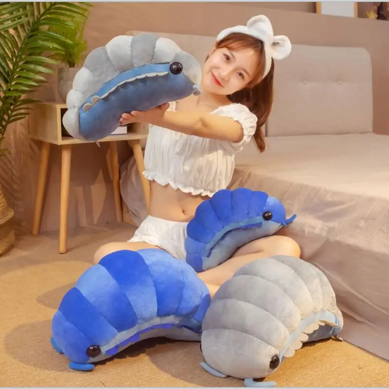 30/50cm Likelike 곤충 플러시 장난감 알약 버그 부드러운 동물 베개 다시 쿠션 곤충 인형 어린이 장난감 소녀 소년 선물