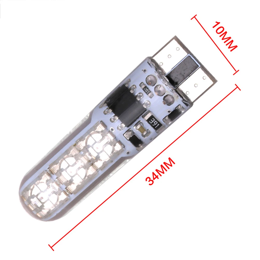 2 шт. автомобисветильник светодиодсветодиодный лампы RGB T10 5050 6SMD для