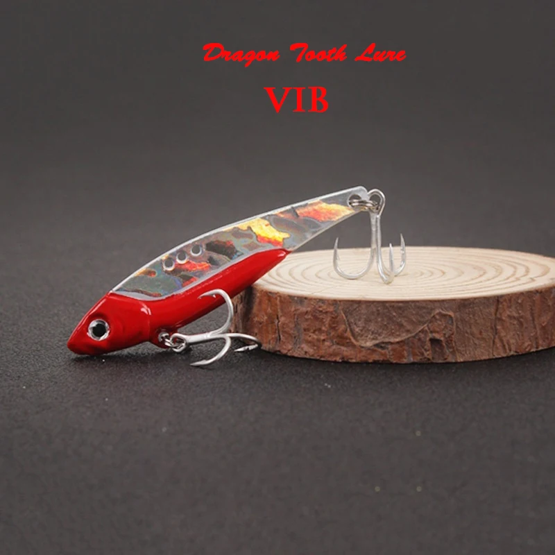 

5g/8g/13g/16g/20g Copper Dragon Tooth Metal VIB Lure Blood Groove Hook Freshwater Sea Fishing Topmouth Culter Bass Fake Bait